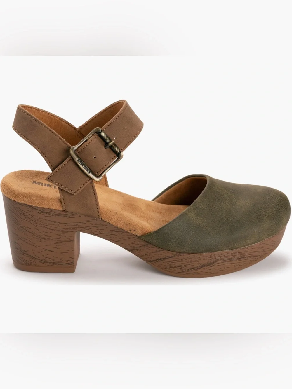 Merritt Quarter Strap Platform Pump Dark Olive - Size 7 Women